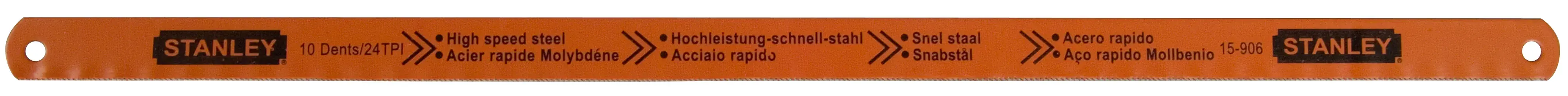 STANLEY® Lame De Scie À Métaux Rubis Hss Moly , 300 Mm, 24 Dents/Pouce (Carte De 2)