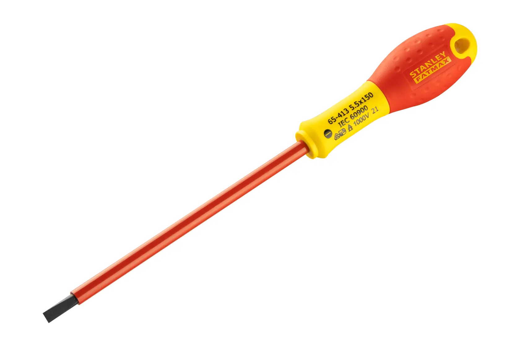 STANLEY FATMAX Insulated Slotted 5.5mm x 150mm Screwdriver 0-65-413