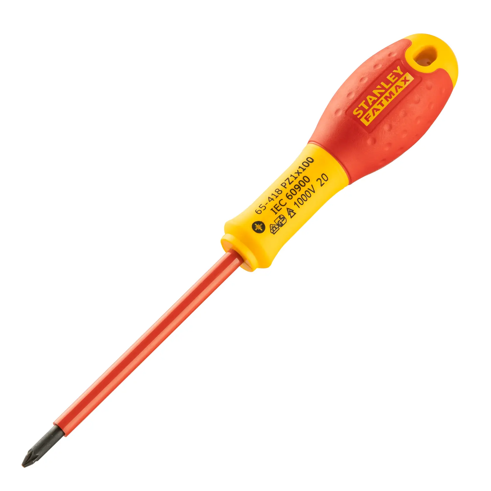 STANLEY FATMAX Insulated Pozidriv PZ1 x 100mm Screwdriver 0-65-418