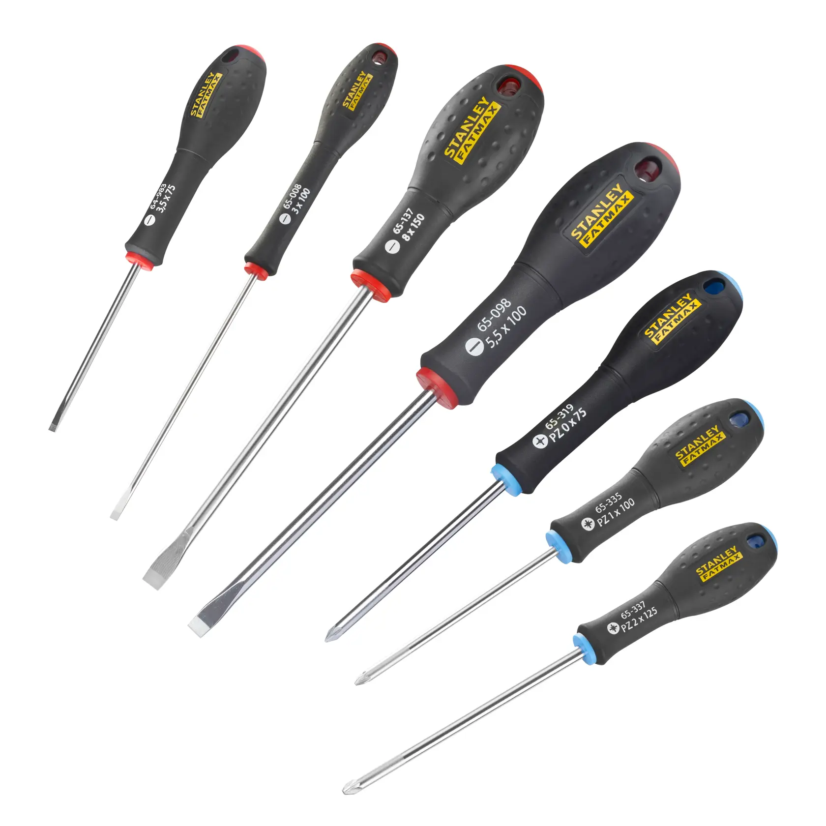 STANLEY® FATMAX® Tournevis Plat Étroit  , Jeu De 7 Pièces