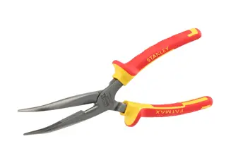 STANLEY® Pince À Becs 1/2 Ronds Longs, Coudée, Isolée 1000v, 200 Mm