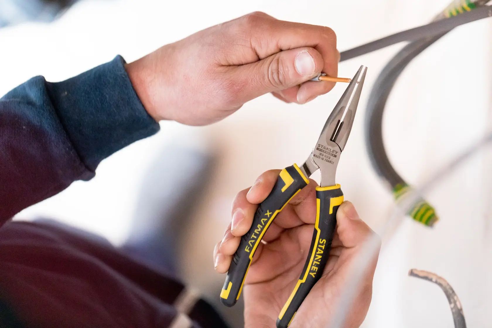 STANLEY® FATMAX® Pince À Becs 1/2 Ronds Longs 160 Mm