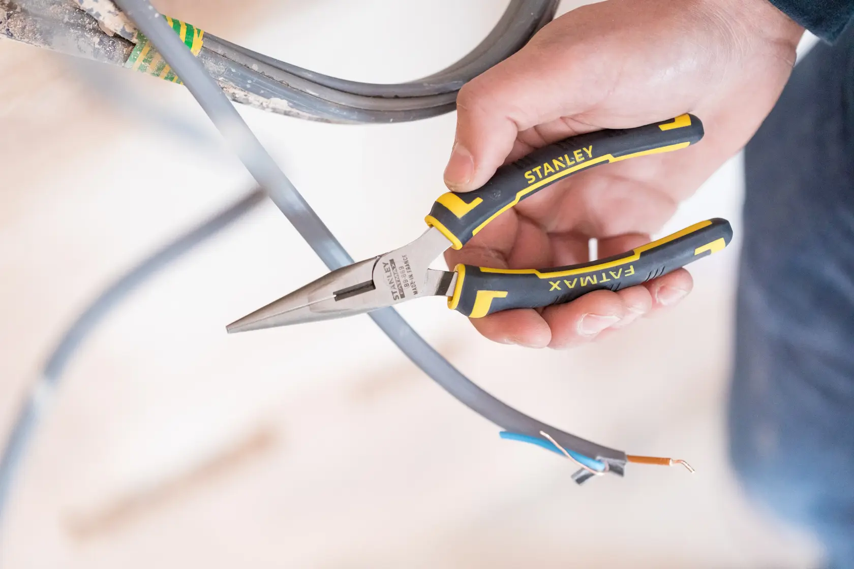 STANLEY® FATMAX® Pince À Becs 1/2 Ronds Longs 160 Mm