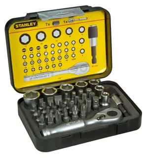 STANLEY® Coffret 39 Pièces Jeu D'embouts Expert Pro 1/4"