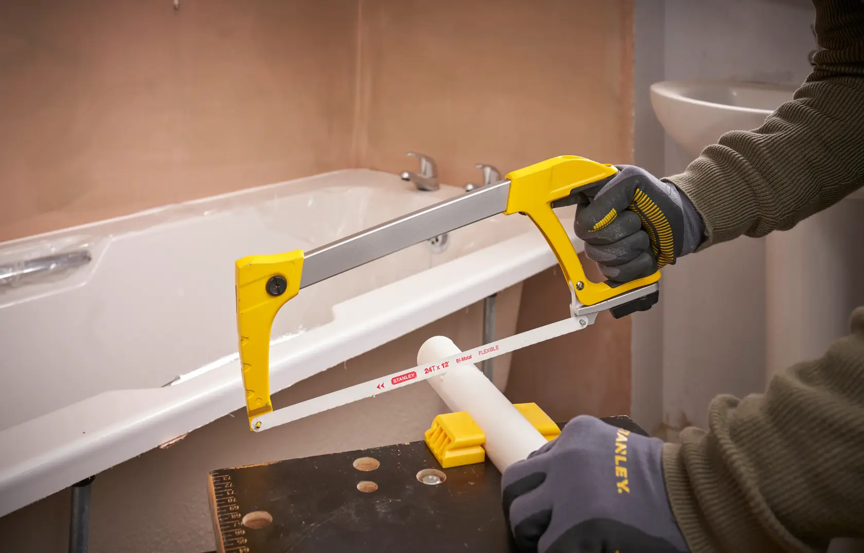 Stanley Heavy Duty Hacksaw Side View