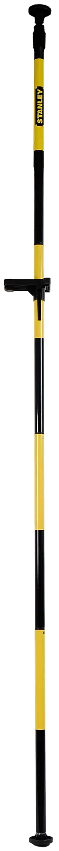 STANLEY 1-77-184 photography pole, yellow and black, shown upright on white background.
