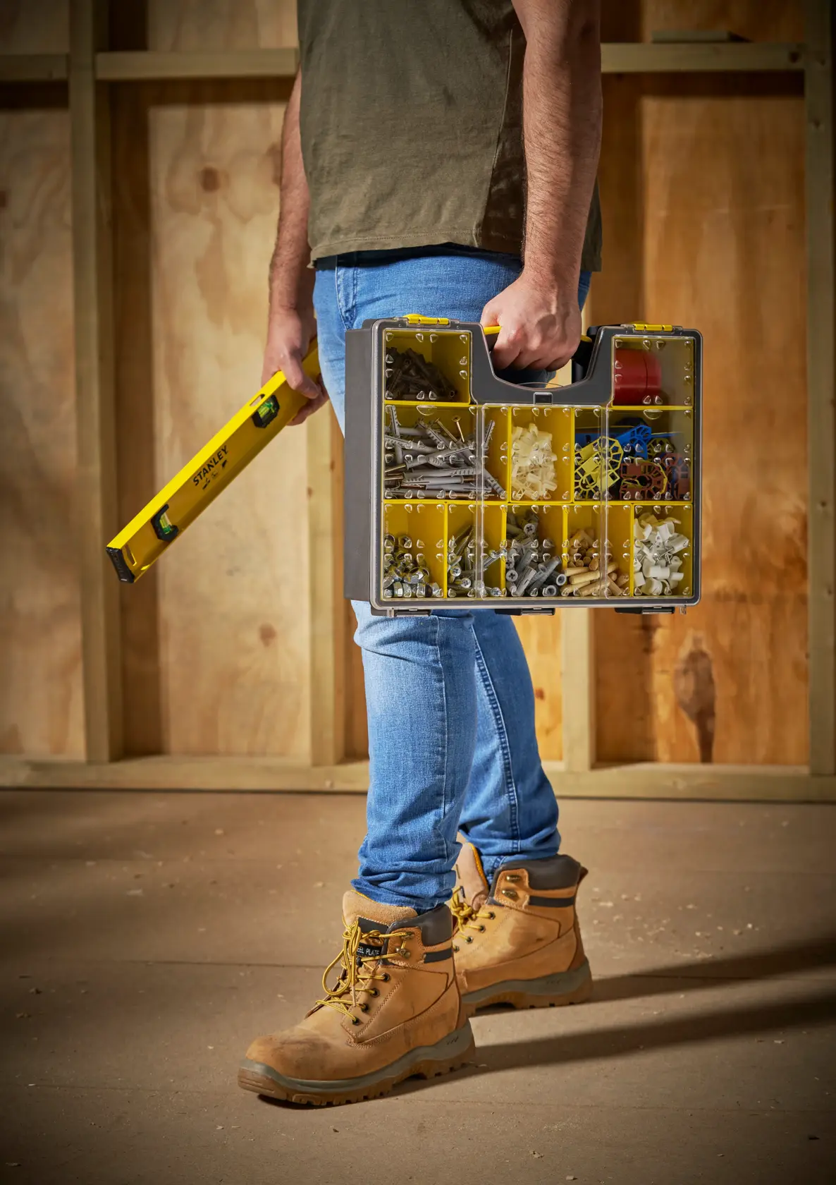 STANLEY® 8 Compartment Deep Organiser Application Shot