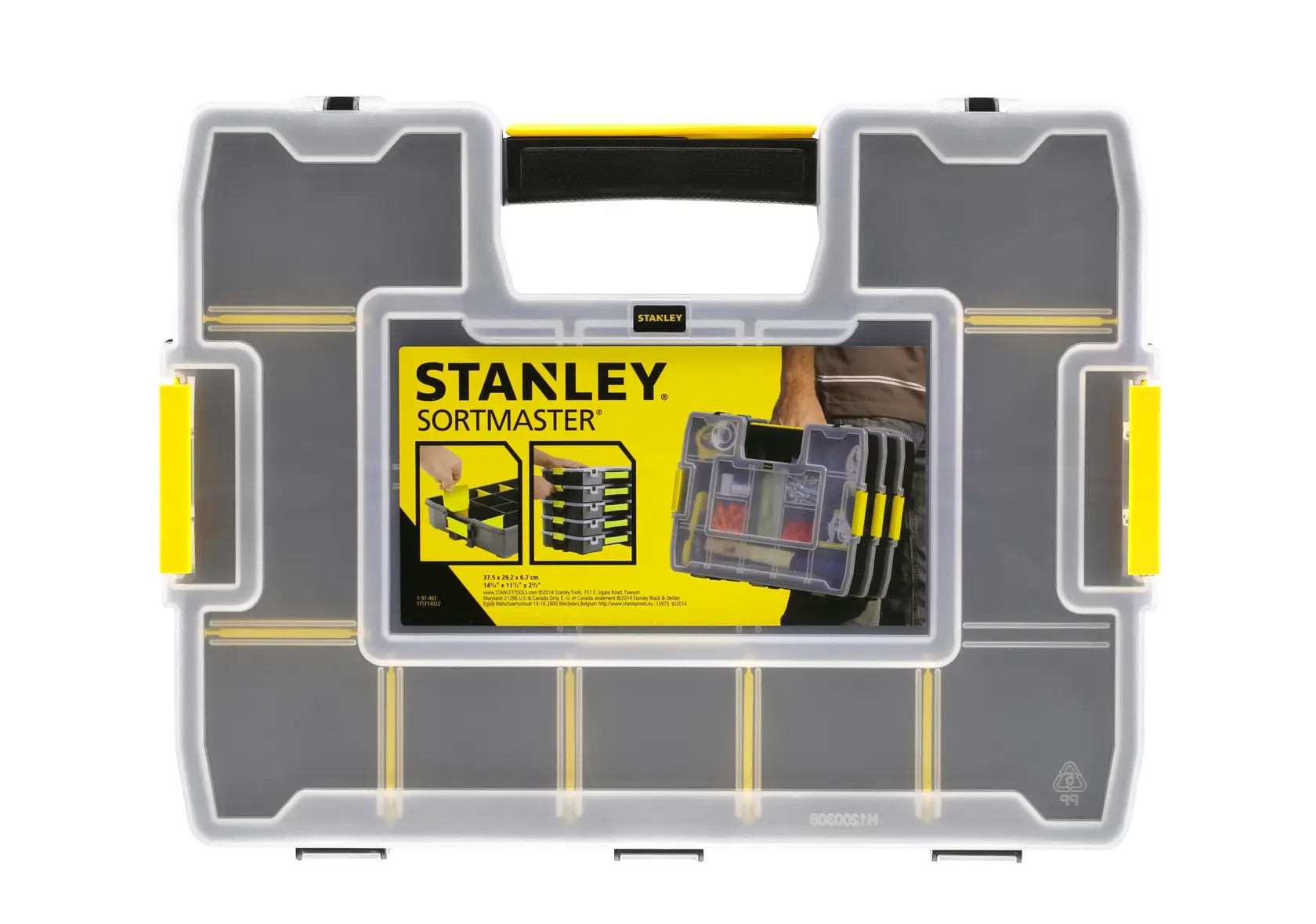 STANLEY® Organiseur À Intercalaires Mobiles Sortmaster Junior Noir/Jaune