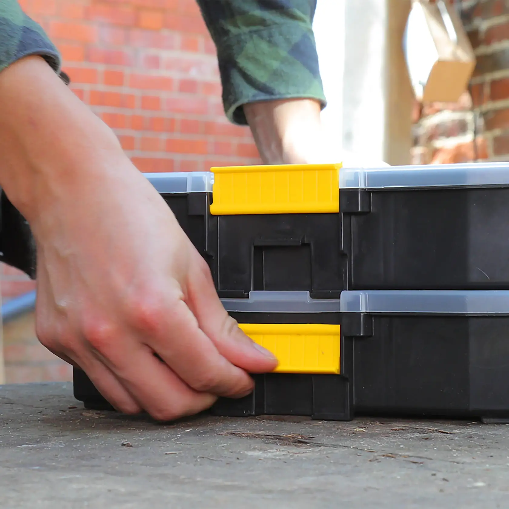 STANLEY® Organiseur À Intercalaires Mobiles Sortmaster Junior Noir/Jaune