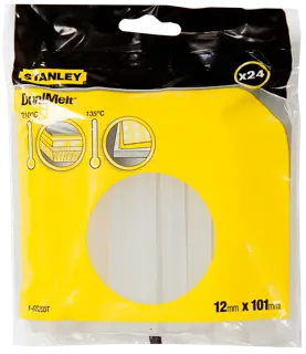 1-GS20DT, STANLEY® DualMelt™ Glue Sticks, 12 mm (24 PACK), Beauty