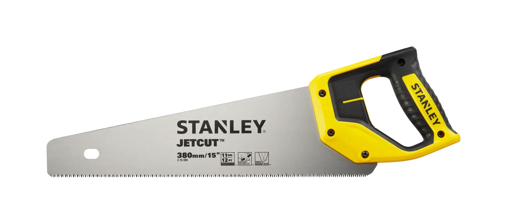 STANLEY® Jetcut™ Scie Égoïne 380 Mm, Coupe Fine, 11 Dents/Pouce