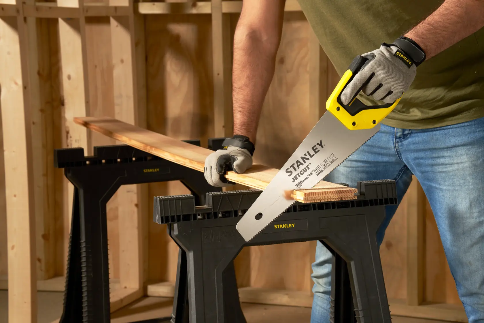 STANLEY® Jetcut™ Scie Égoïne 380 Mm, Coupe Fine, 11 Dents/Pouce