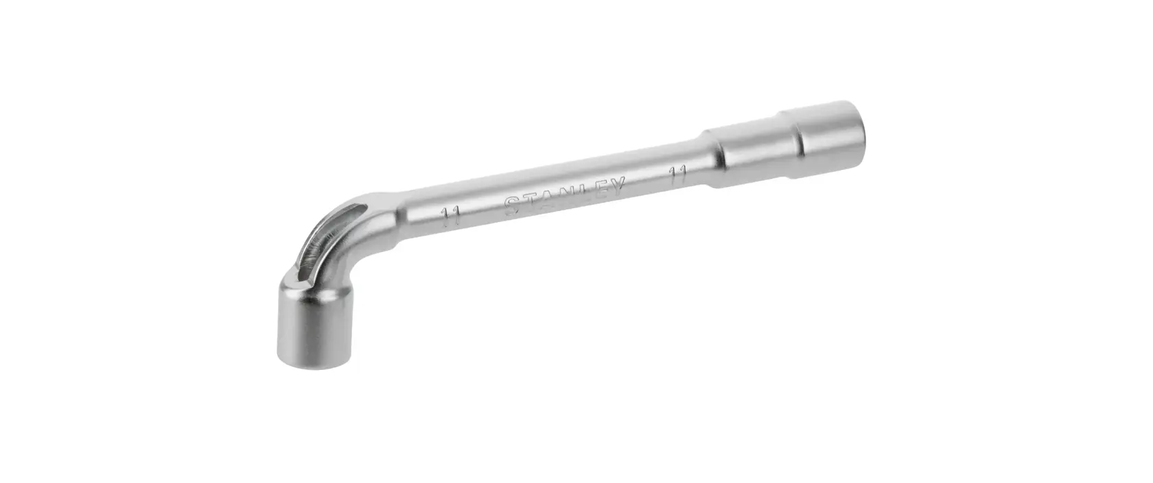 STANLEY metal socket wrench with L-shaped design, suitable for tightening or loosening bolts and nuts.