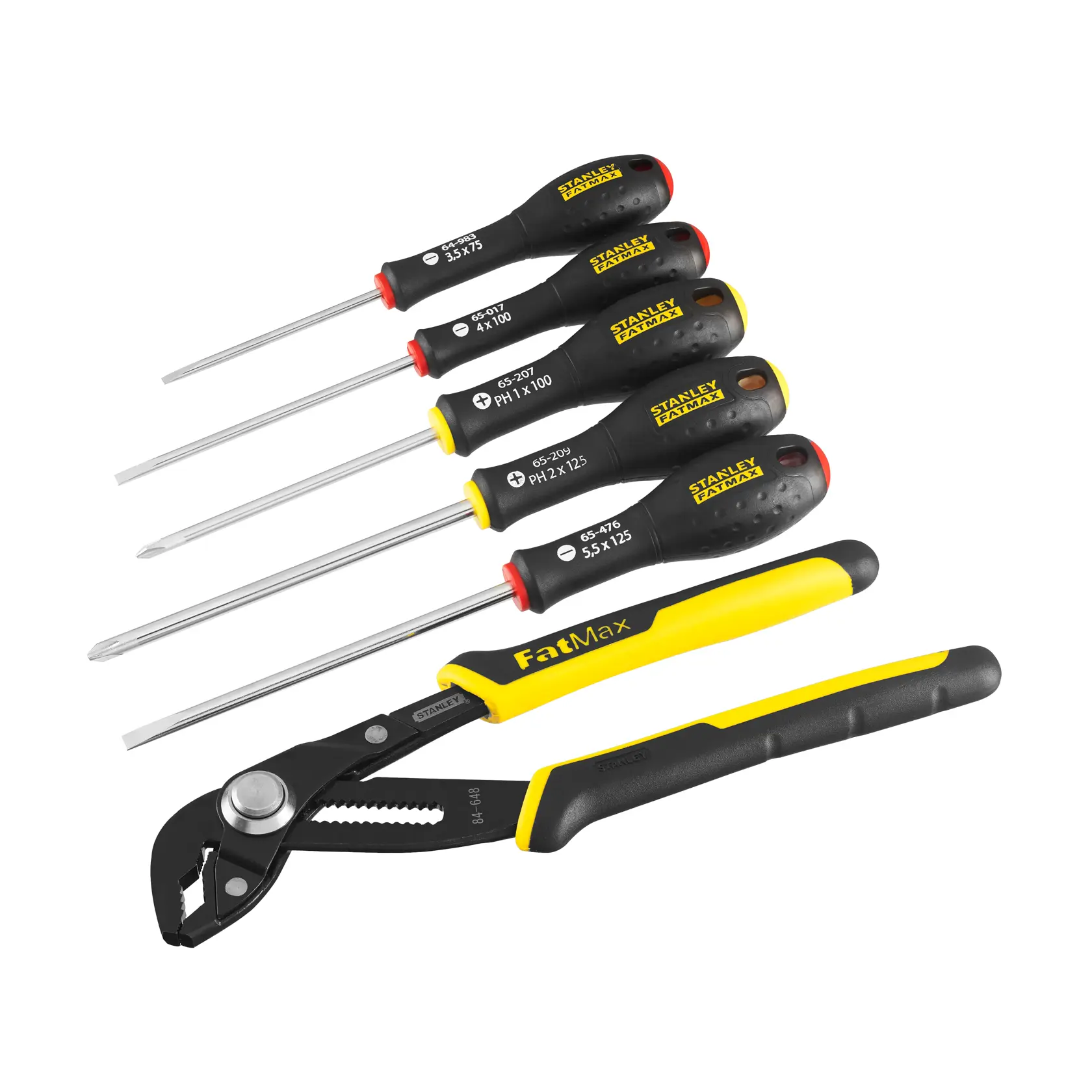 STANLEY® FATMAX®  5 piece Screwdriver Set with Groove joint Plier