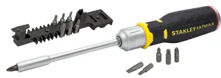 STANLEY® FATMAX® Tournevis À Cliquet Manche Révolver Avec 12 Embouts