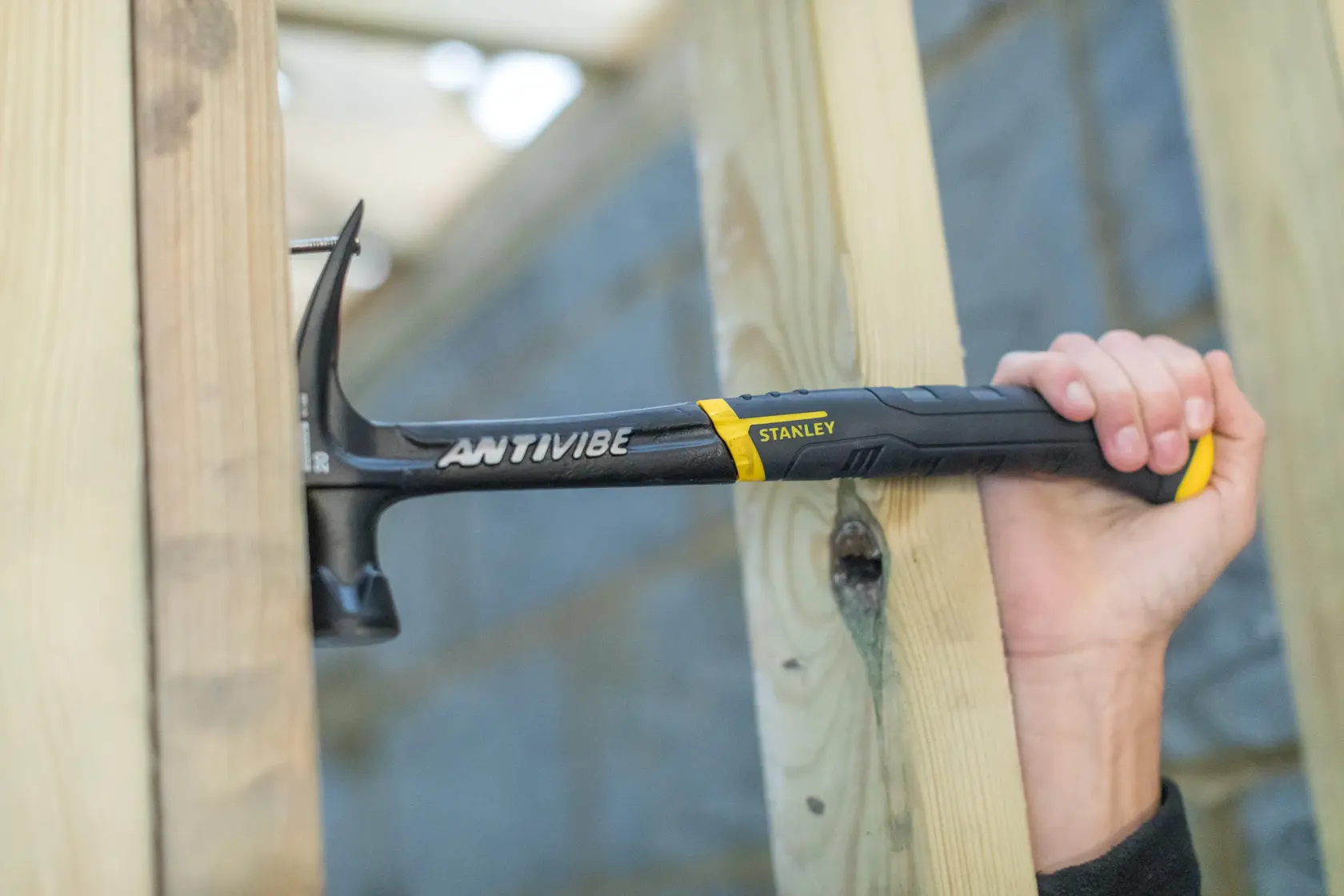 STANLEY® FATMAX® Marteau Arrache-Clou, Courbé, Antivibe,  , Monobloc Acier, 567 G