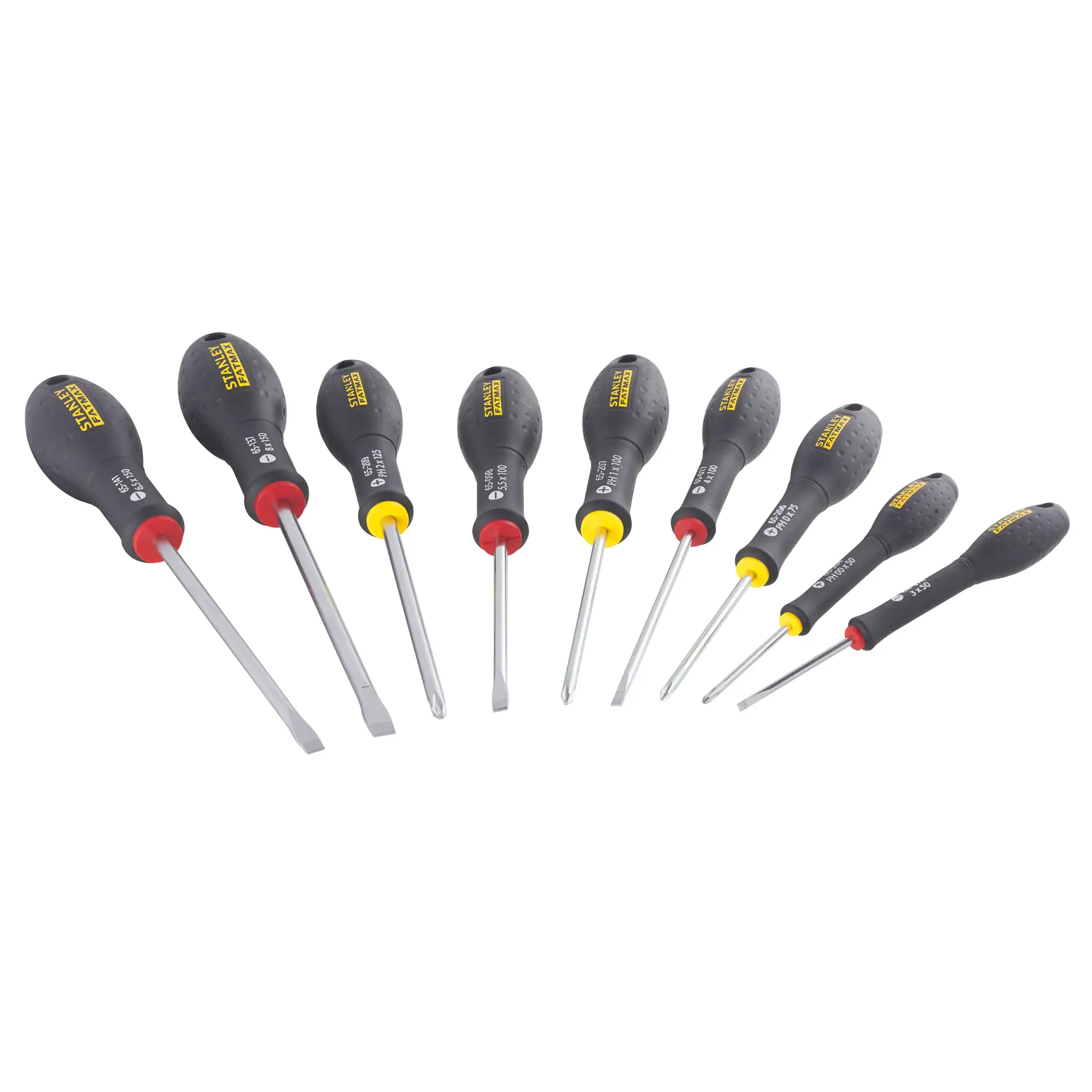 STANLEY® FATMAX® Tournevis Electricien + Mecanicien + Phillips + Testeur- Jeu De 10pcs