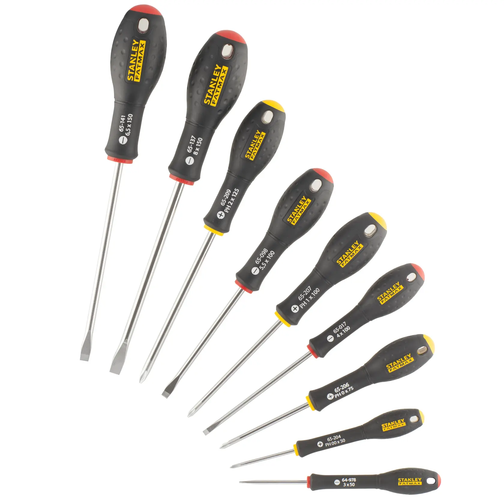 STANLEY® FATMAX® Tournevis Electricien + Mecanicien + Phillips + Testeur- Jeu De 10pcs