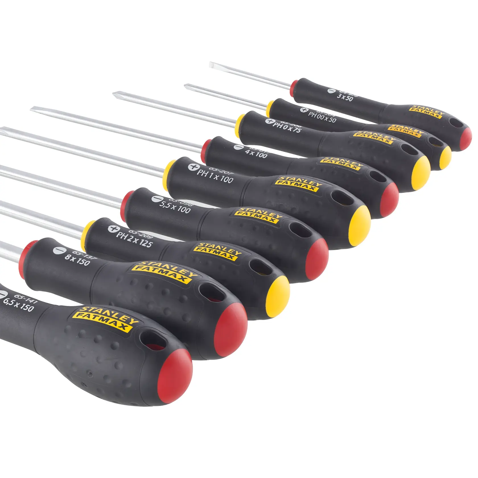 STANLEY® FATMAX® Tournevis Electricien + Mecanicien + Phillips + Testeur- Jeu De 10pcs