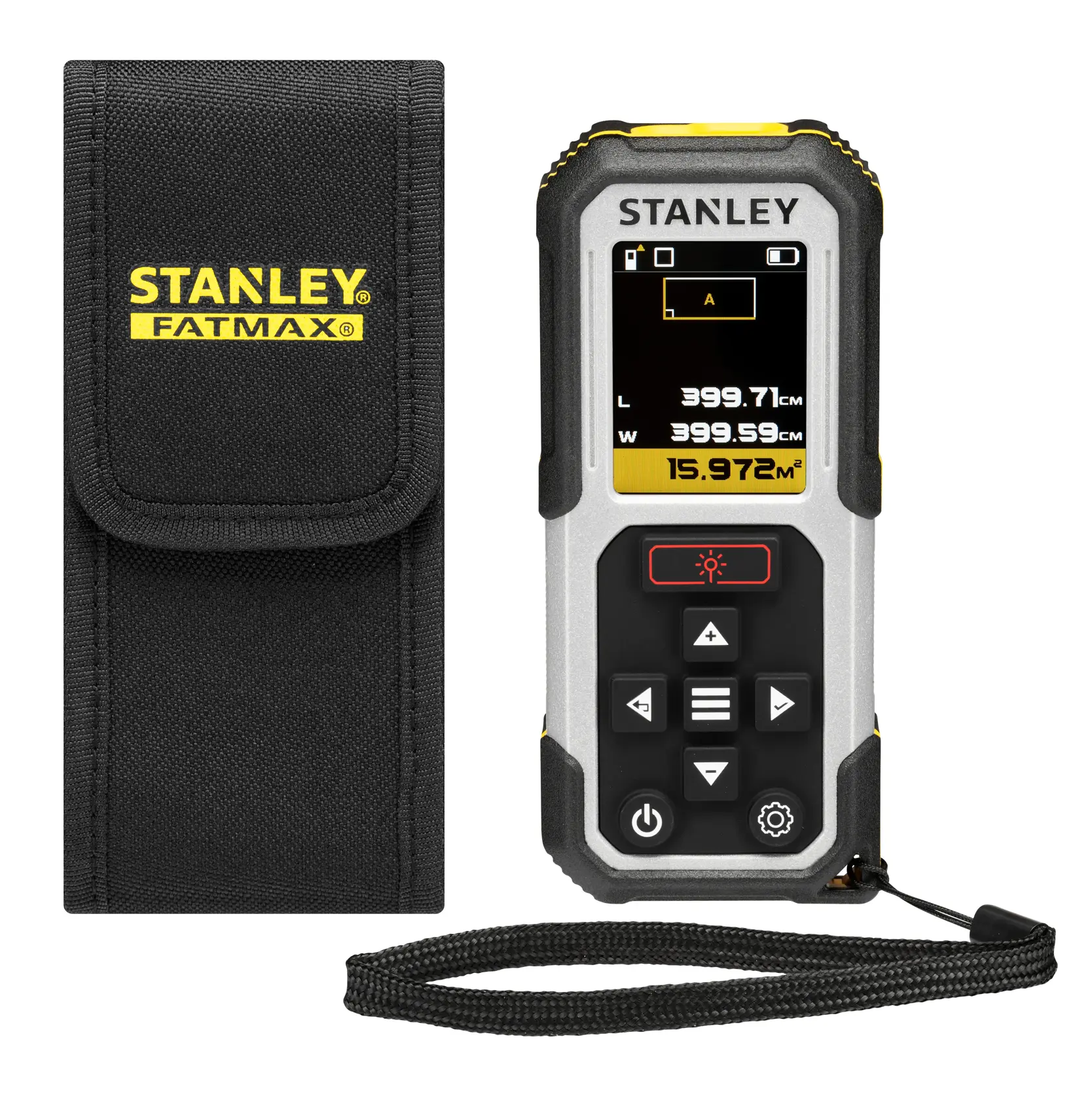 STANLEY FATMAX 60M Laser Distance Measurer. Product On White Photography