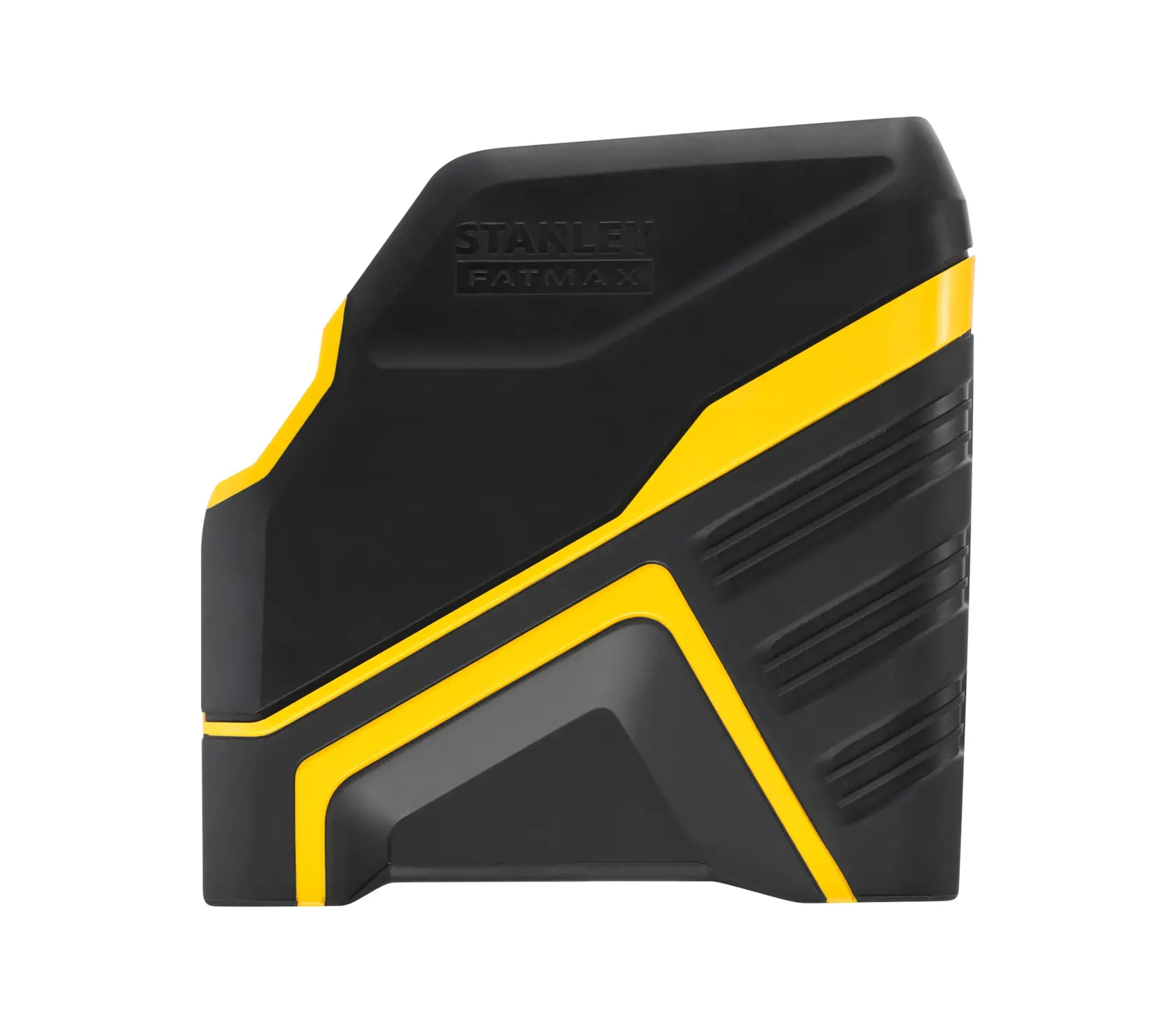 Stanley Fatmax black and yellow photography tool with a modern, angular design.