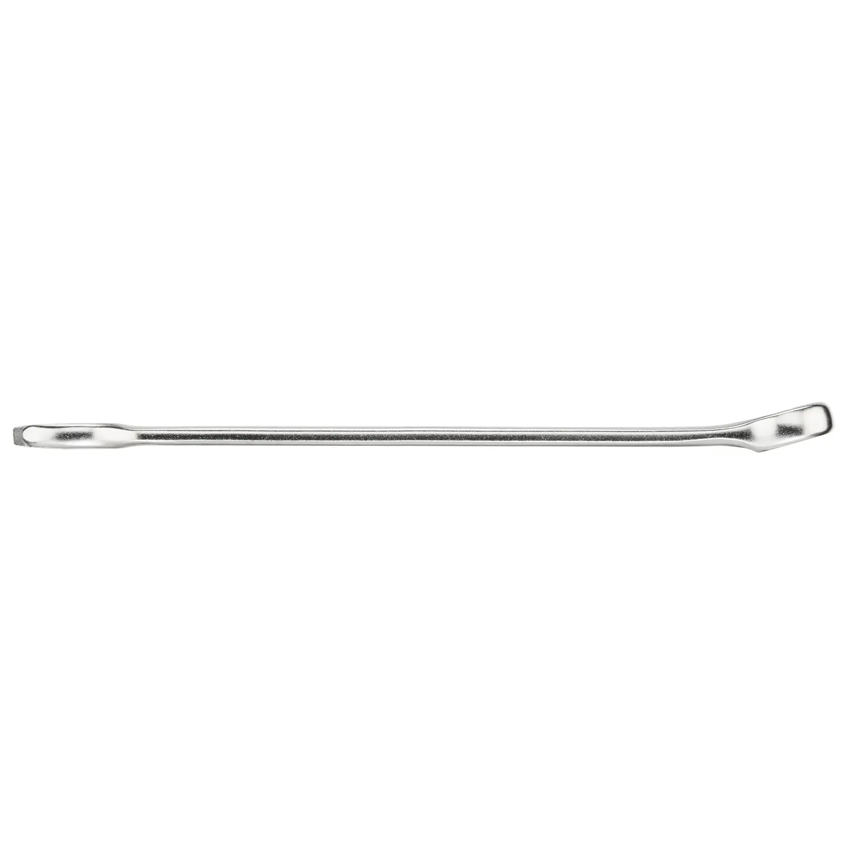 STANLEY FMMT13032-0 flat pry bar tool, silver, side profile on white background.