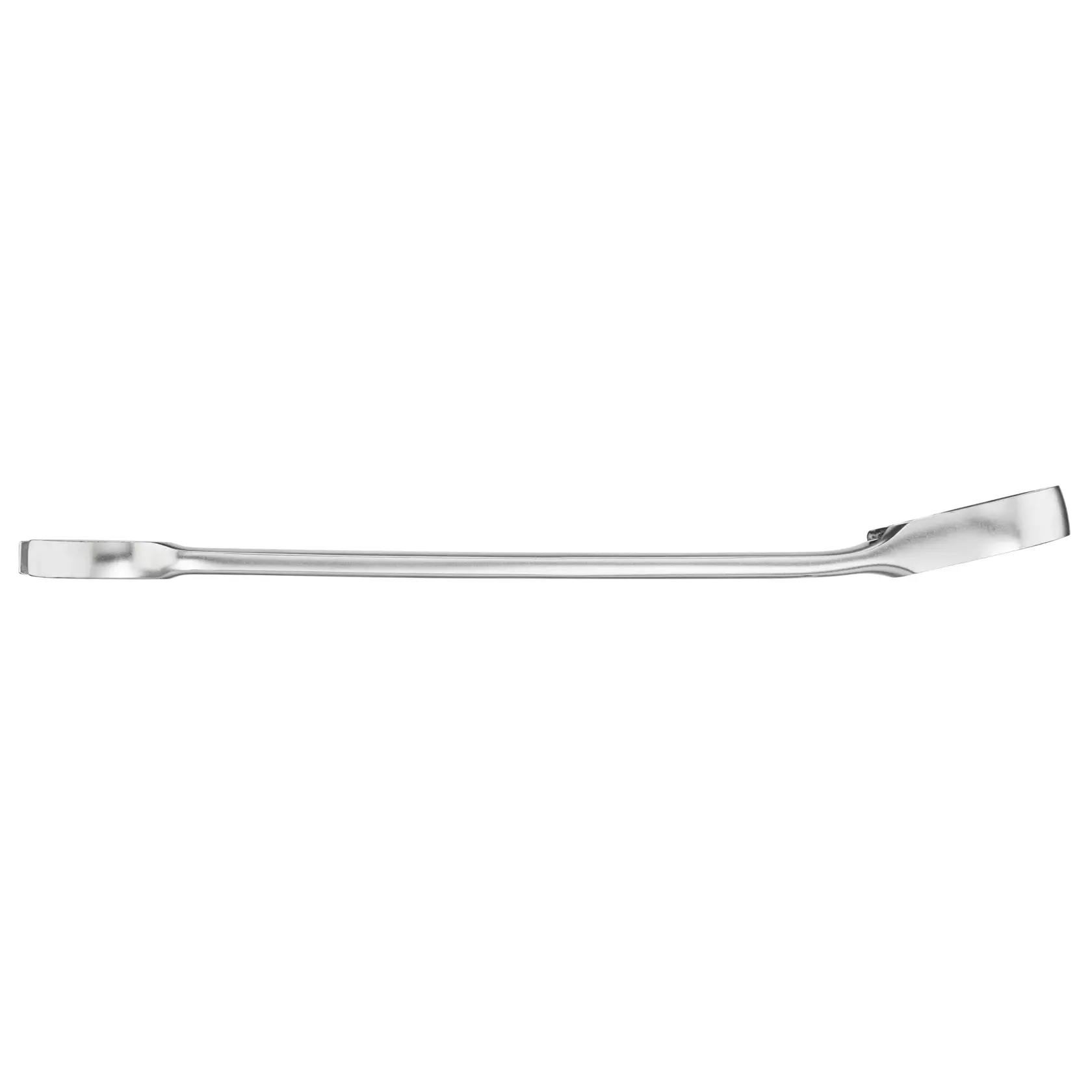 STANLEY FMMT13088-0 chrome pry bar photographed side view on white background.