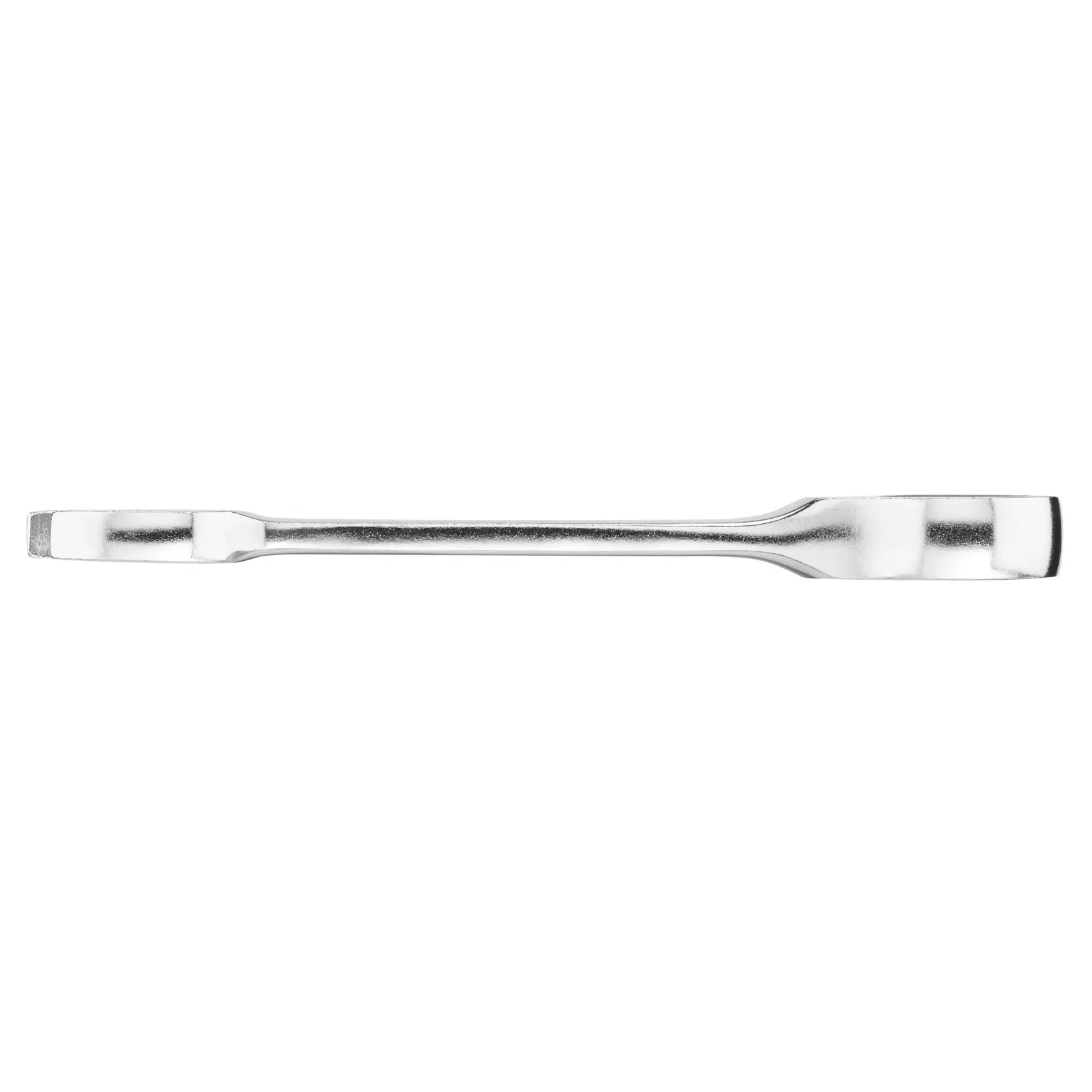 STANLEY FMMT13098-0 chrome flat pry bar, photographed from side on white background.