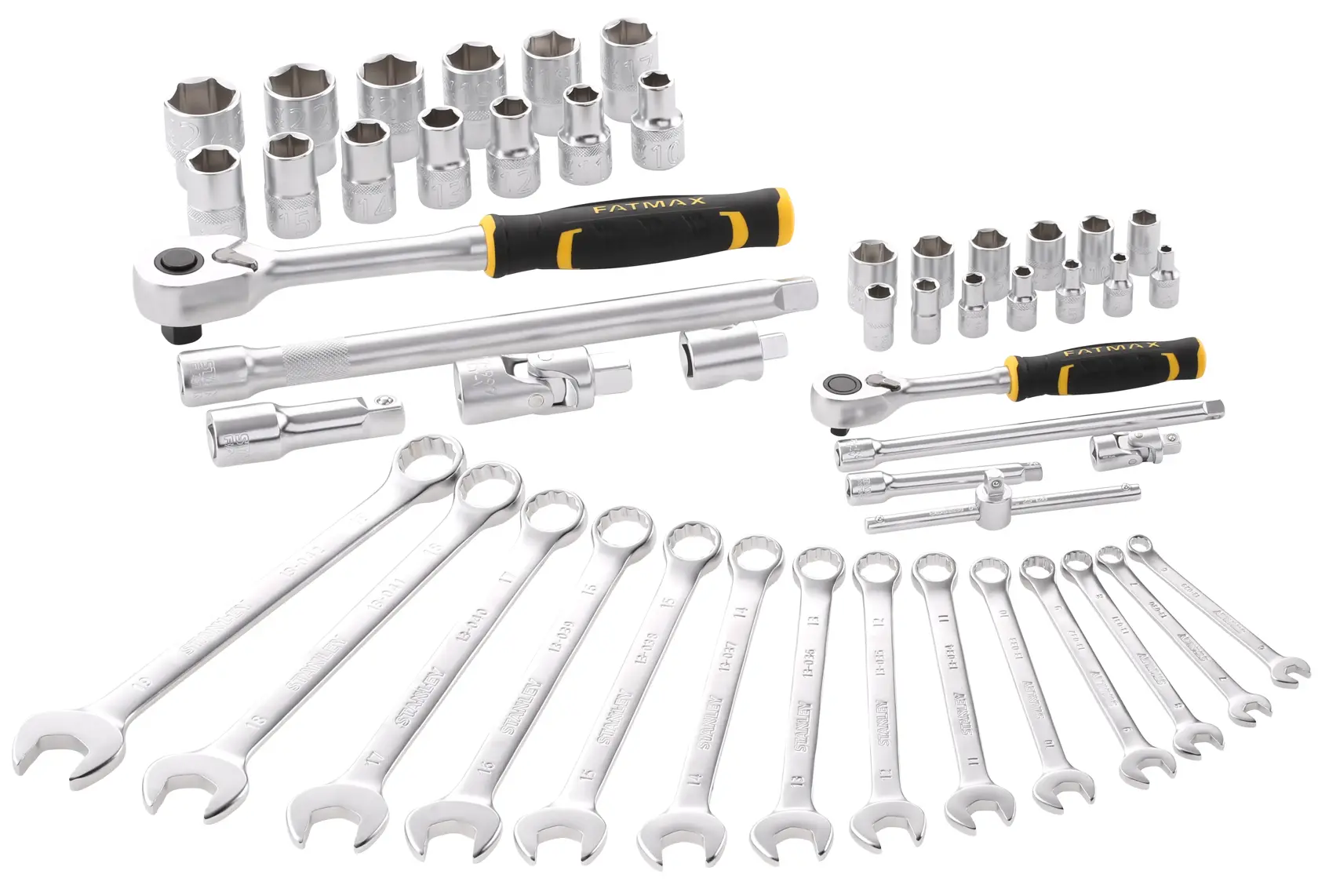Douilles 13 mm 6 pans 1/4'' Jeu de clés avec accessoires, 50 pièces