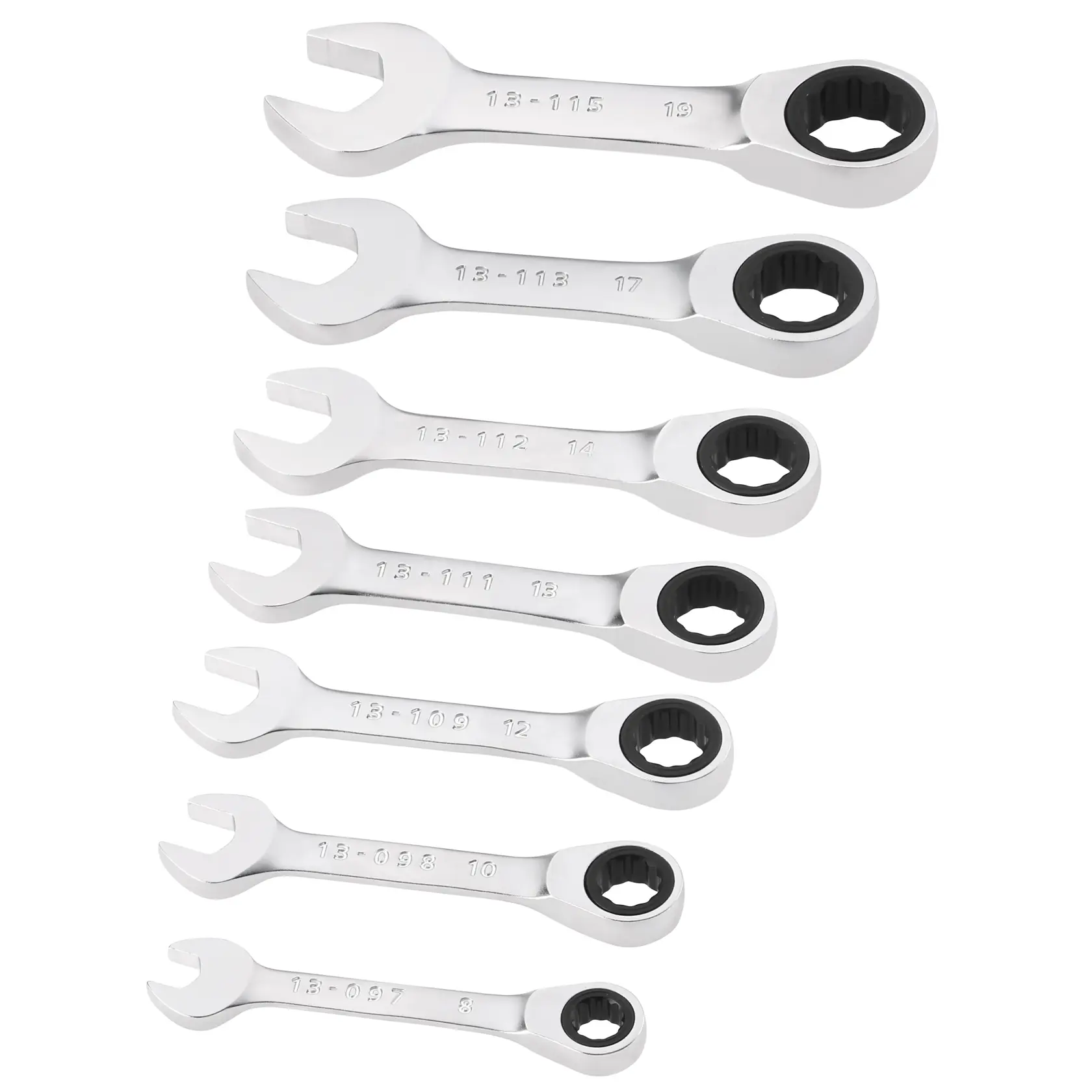 Jeu de clés à cliquet réversibles courtes STANLEY® FATMAX®, 7 pièces