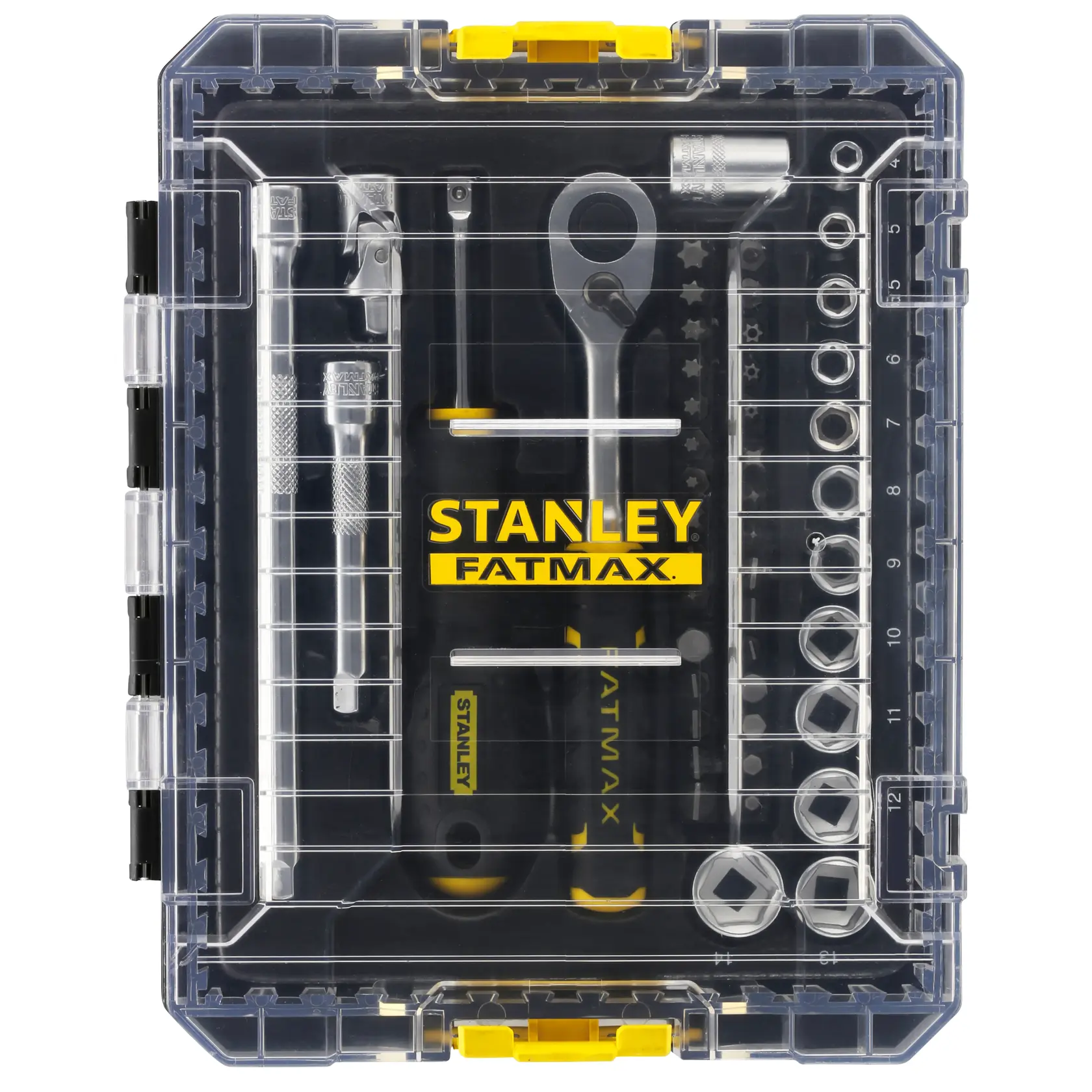 STANLEY® FATMAX® Coffret De Douilles Stakbox M - ¼-In- Jeu De 48 Pcs