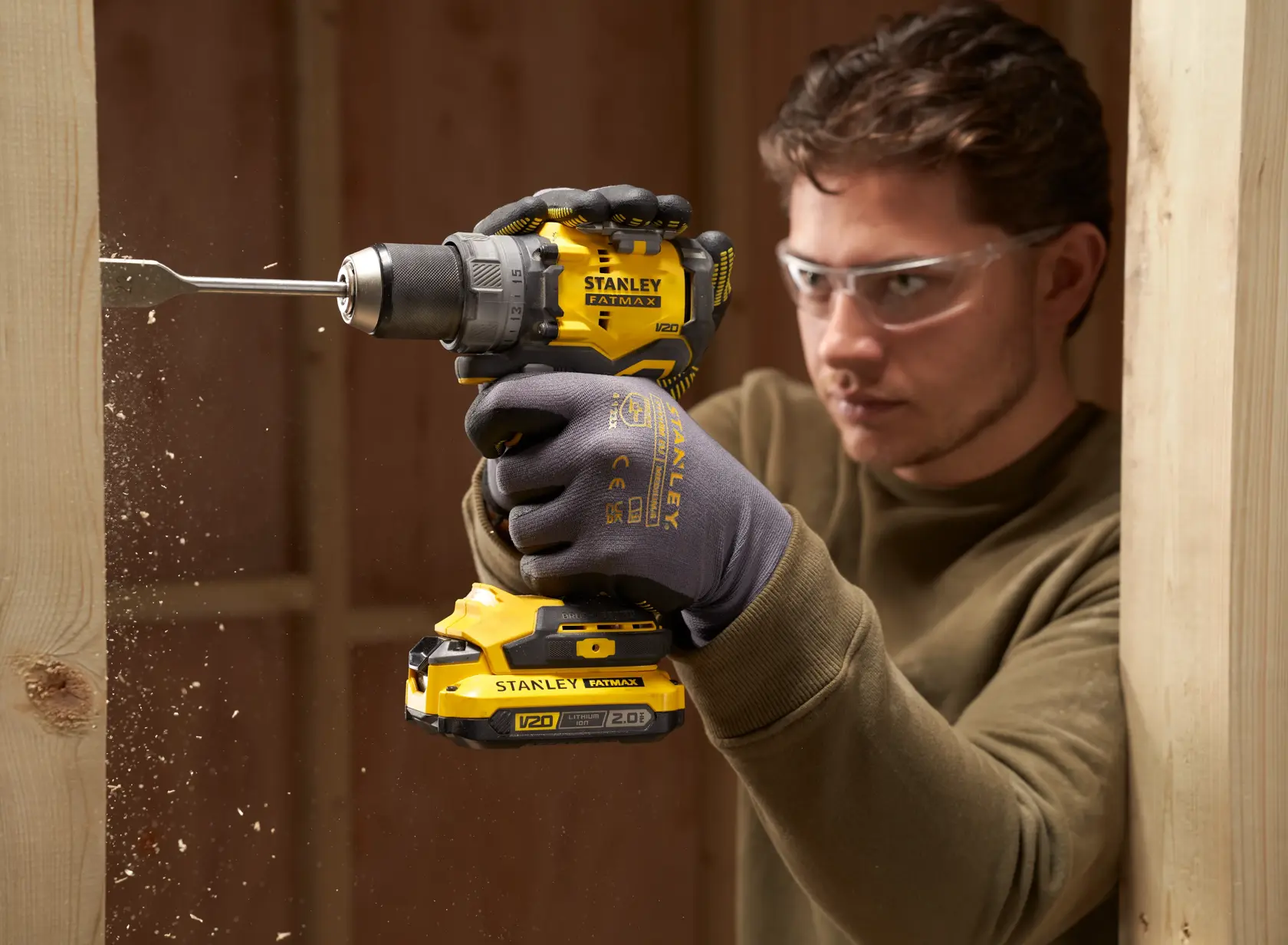 18V STANLEY® FATMAX® V20 Cordless Brushless Drill Driver 