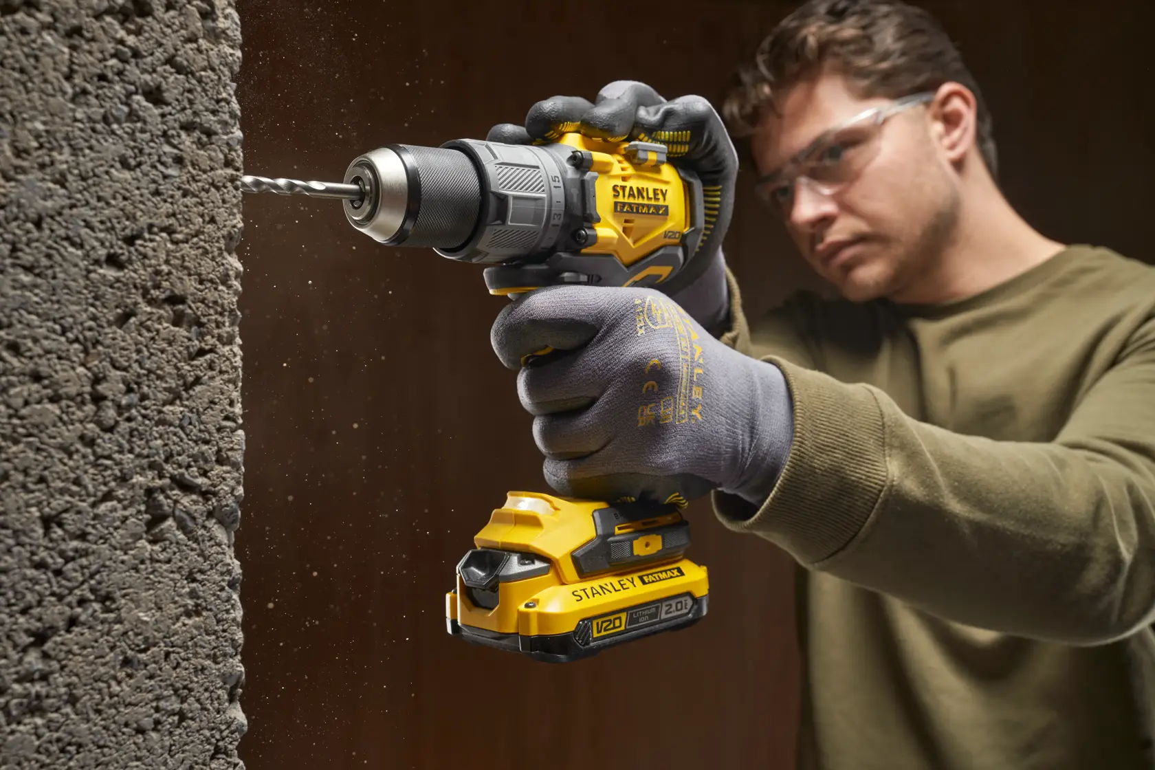 18V STANLEY® FATMAX® V20 Cordless Brushless Hammer Drill