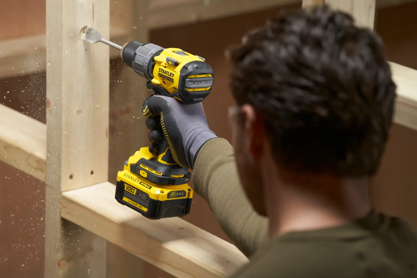18V STANLEY® FATMAX® V20 Cordless Brushless Hammer Drill