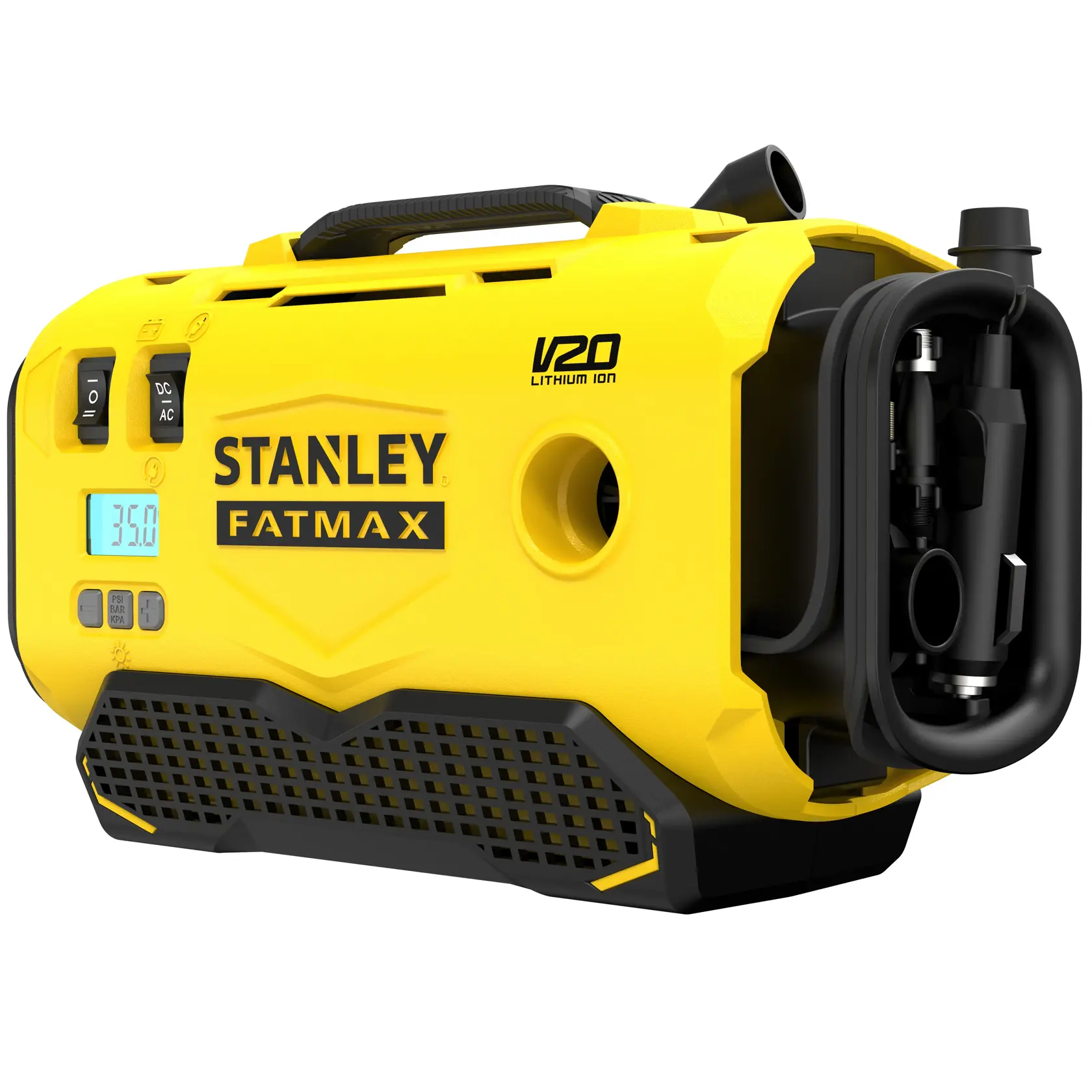 STANLEY® FATMAX® V20 Gonfleur -Compresseur 11 Bars/ 160 Psi - Lithium 18v (Outil Seulement)