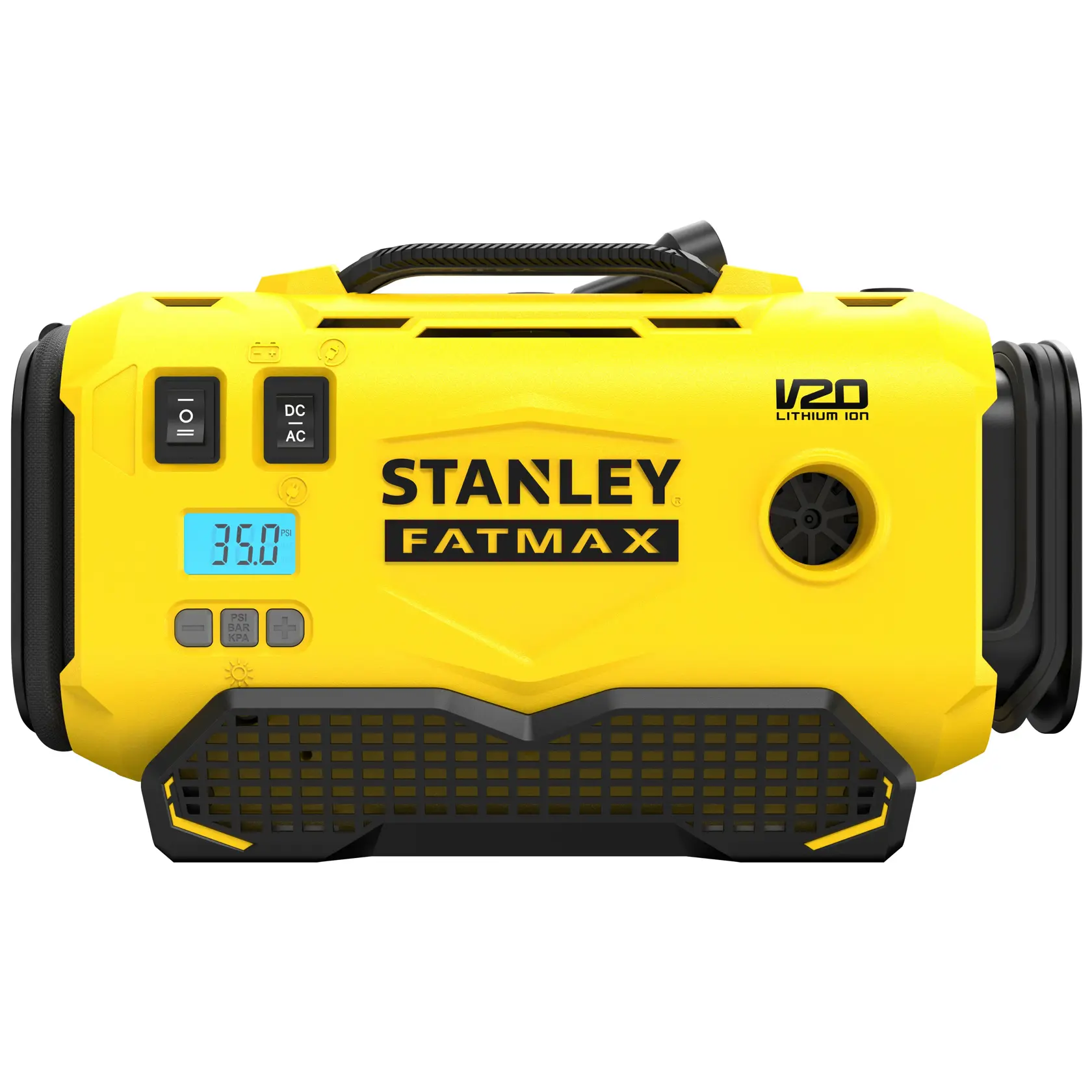 STANLEY® FATMAX® V20 Gonfleur -Compresseur 11 Bars/ 160 Psi - Lithium 18v (Outil Seulement)