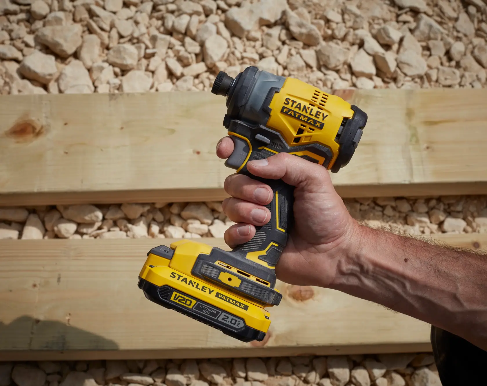 STANLEY® FATMAX® V20 Visseuse Impacts 190nm Brushless - Lithium 18v - 2 Batteries 2ah - 3 Vitesses