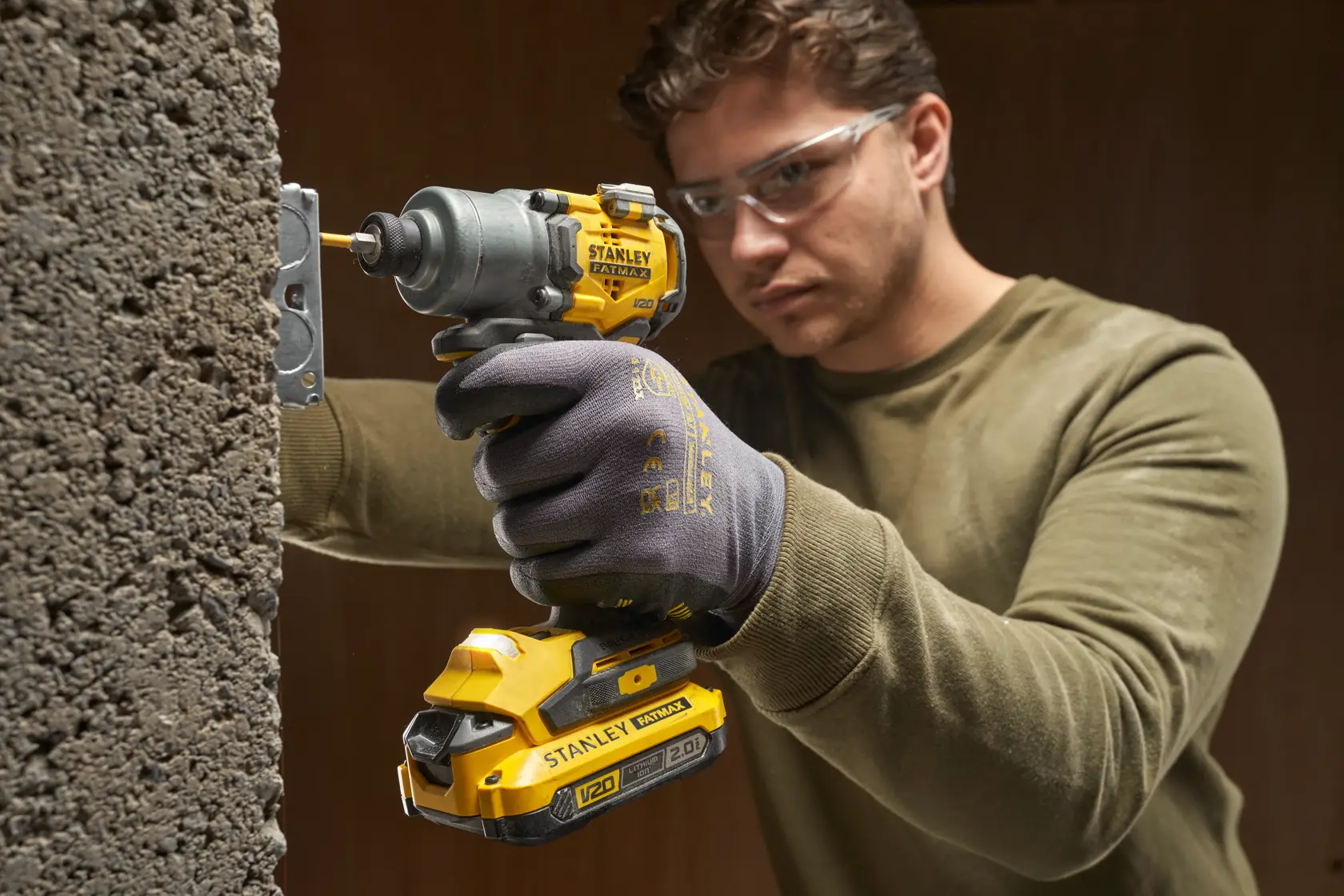 18V STANLEY® FATMAX® V20 Cordless Brushless 3-Speed Impact Driver