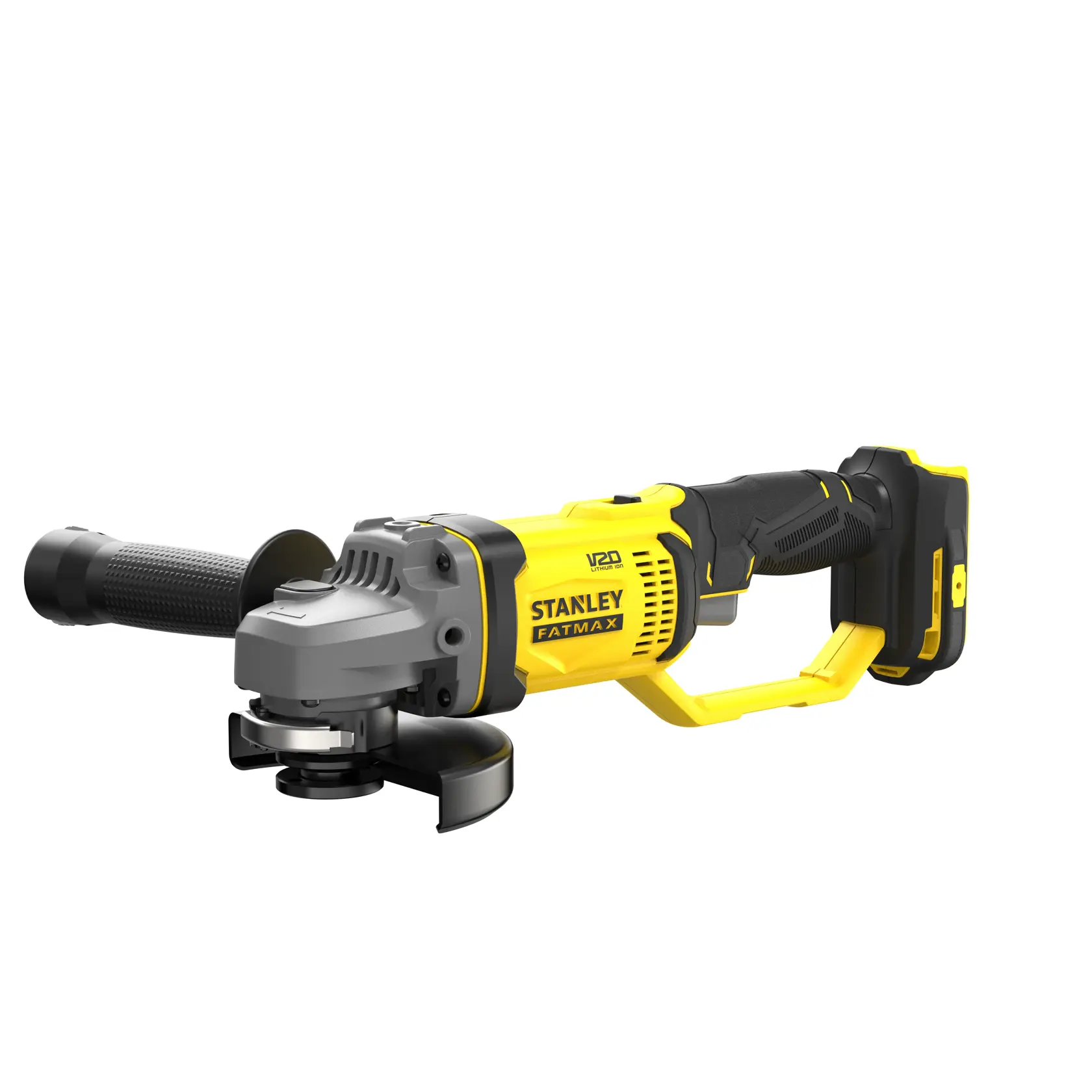 STANLEY® FATMAX® Meuleuse 125 Mm - 18v - Ø 125 Mm, 8500 Trs/Min, Poignée Latérale 3 Positions, Carter En Métal Orientable, Interrupteur De Verrouillage (Outil Seulement)