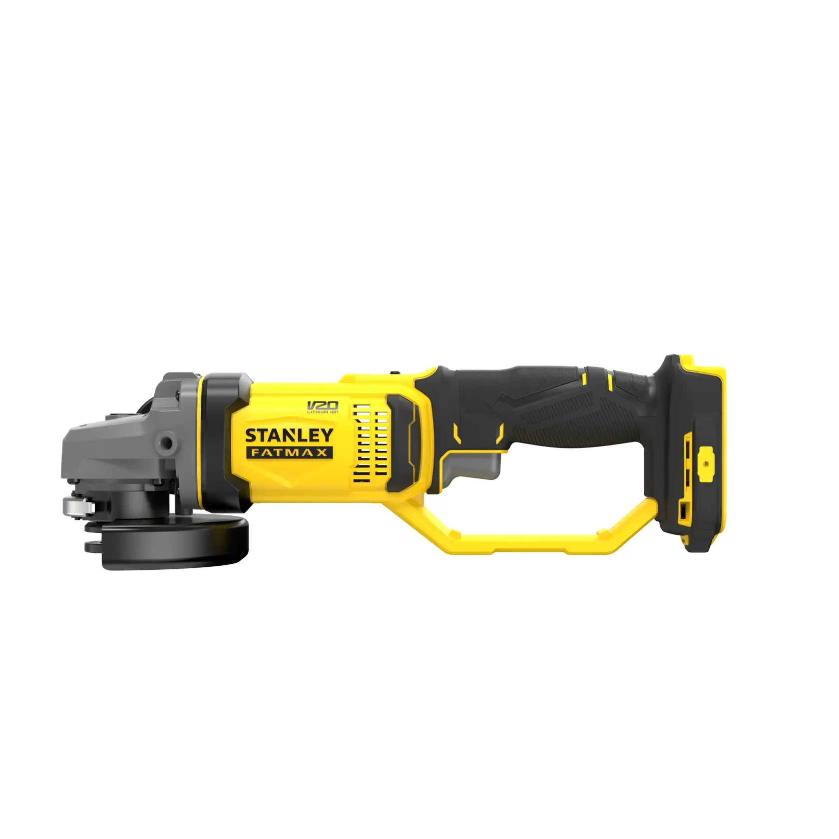 STANLEY® FATMAX® Meuleuse 125 Mm - 18v - Ø 125 Mm, 8500 Trs/Min, Poignée Latérale 3 Positions, Carter En Métal Orientable, Interrupteur De Verrouillage (Outil Seulement)