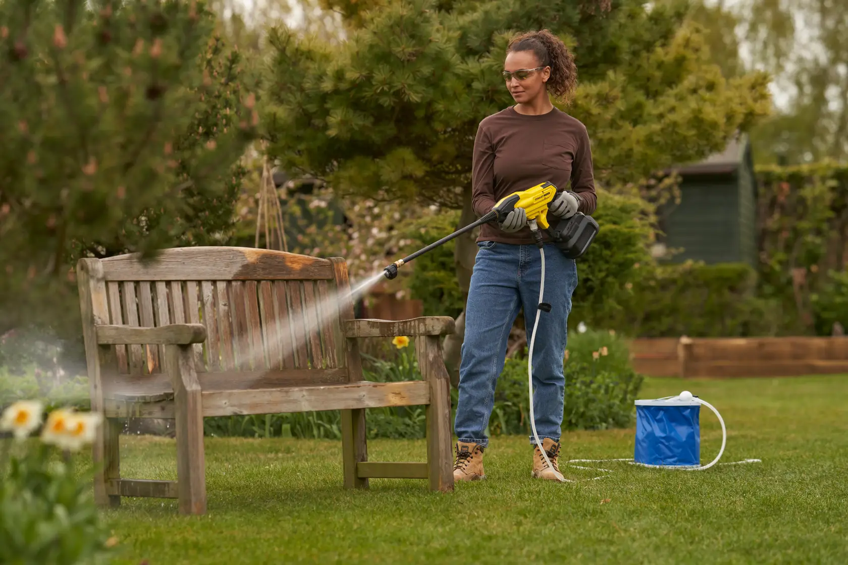 STANLEY® FATMAX® Nettoyeur à Pression 18v V20 - 1 Batterie 4ah