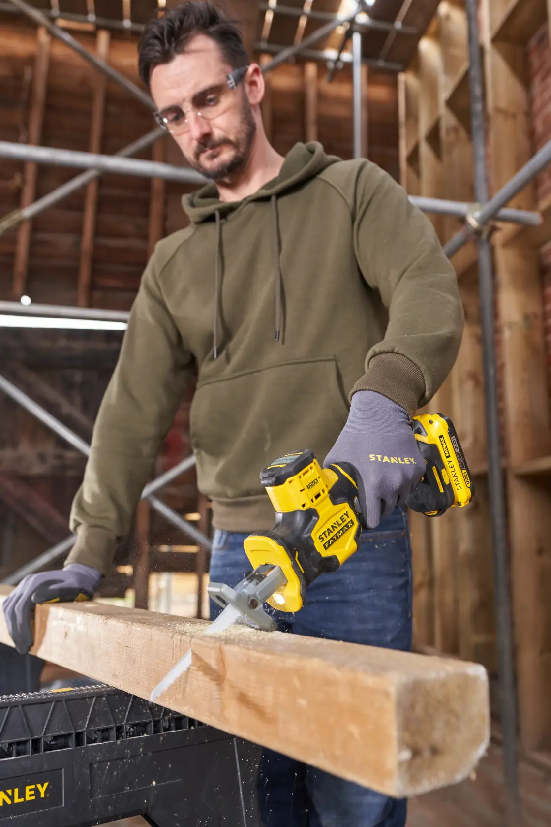 18V STANLEY® FATMAX® V20 Brushless One-Handed Reciprocating Saw