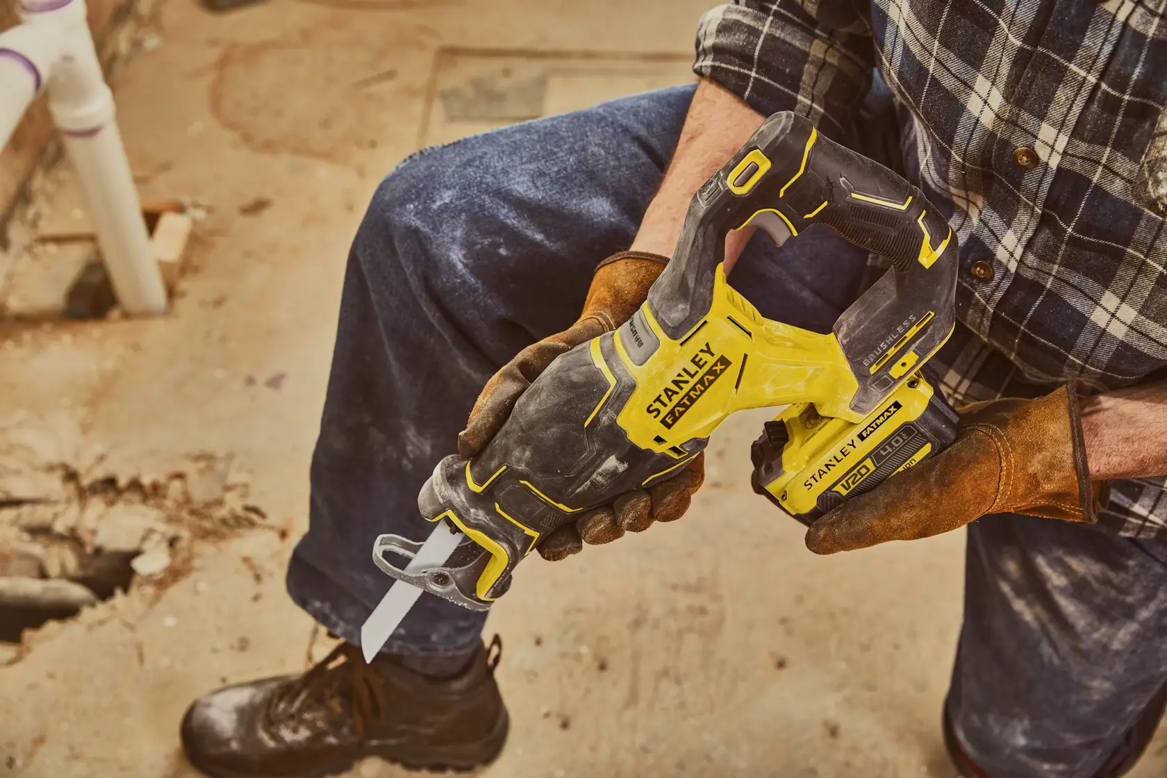 STANLEY® FATMAX® V20 Scie Sabre Brushless Lithium 18v (Outil Seulement)