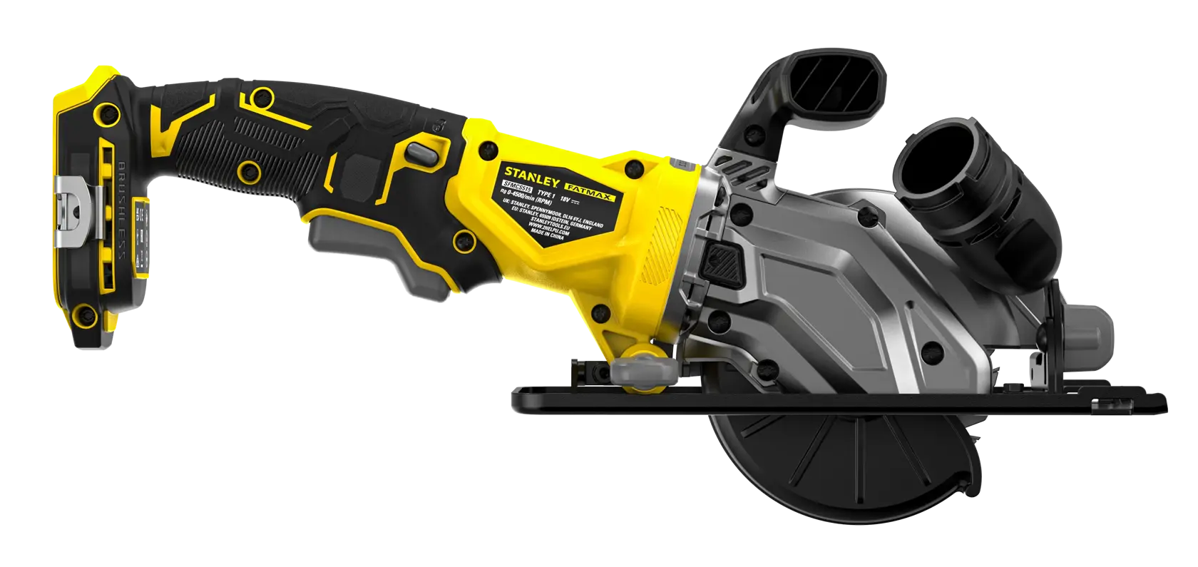 18V STANLEY® FATMAX® V20 Cordless Brushless 115mm Mini Circular Saw (Tool Only)