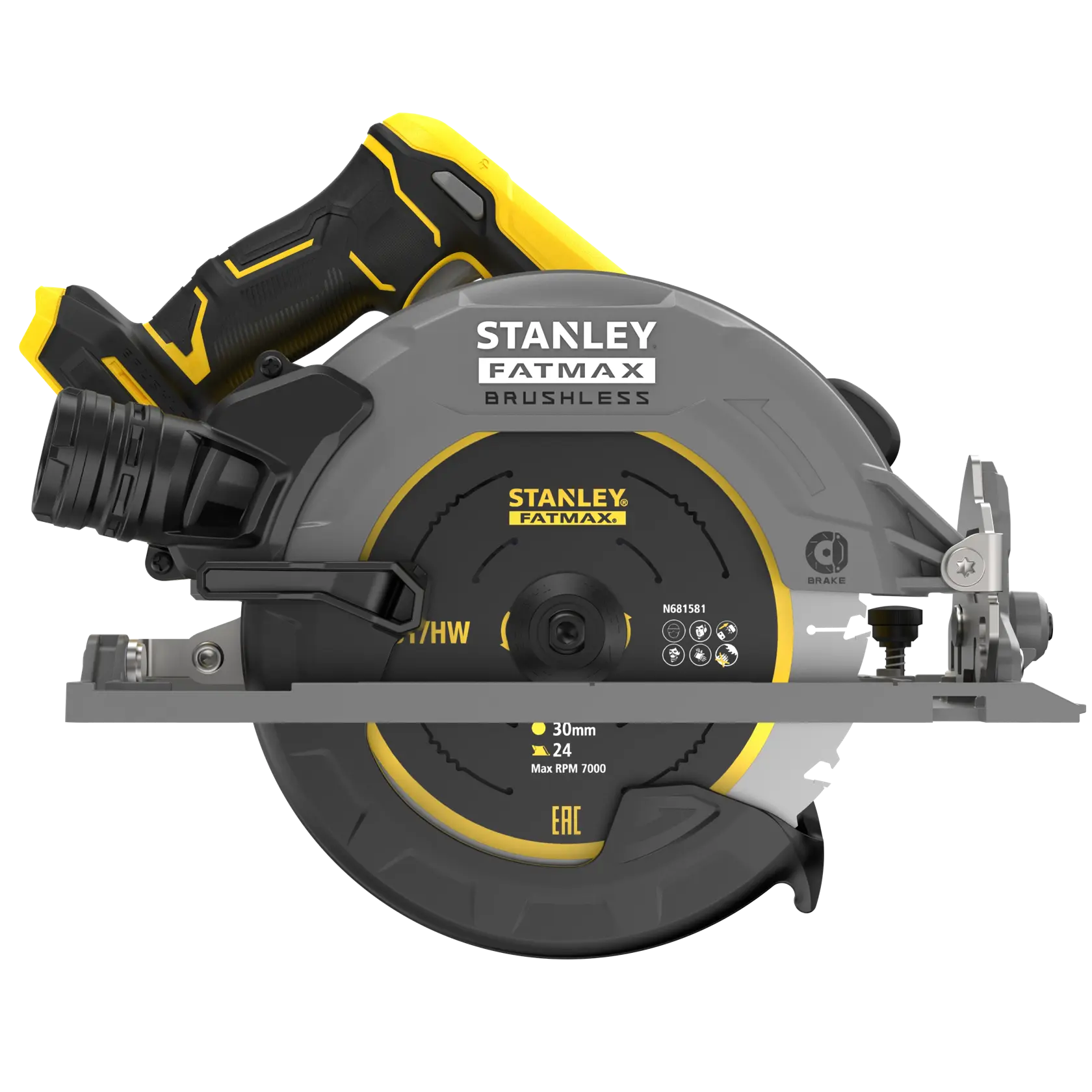 18V STANLEY® FATMAX® V20 Cordless Brushless Circular Saw (Tool Only)