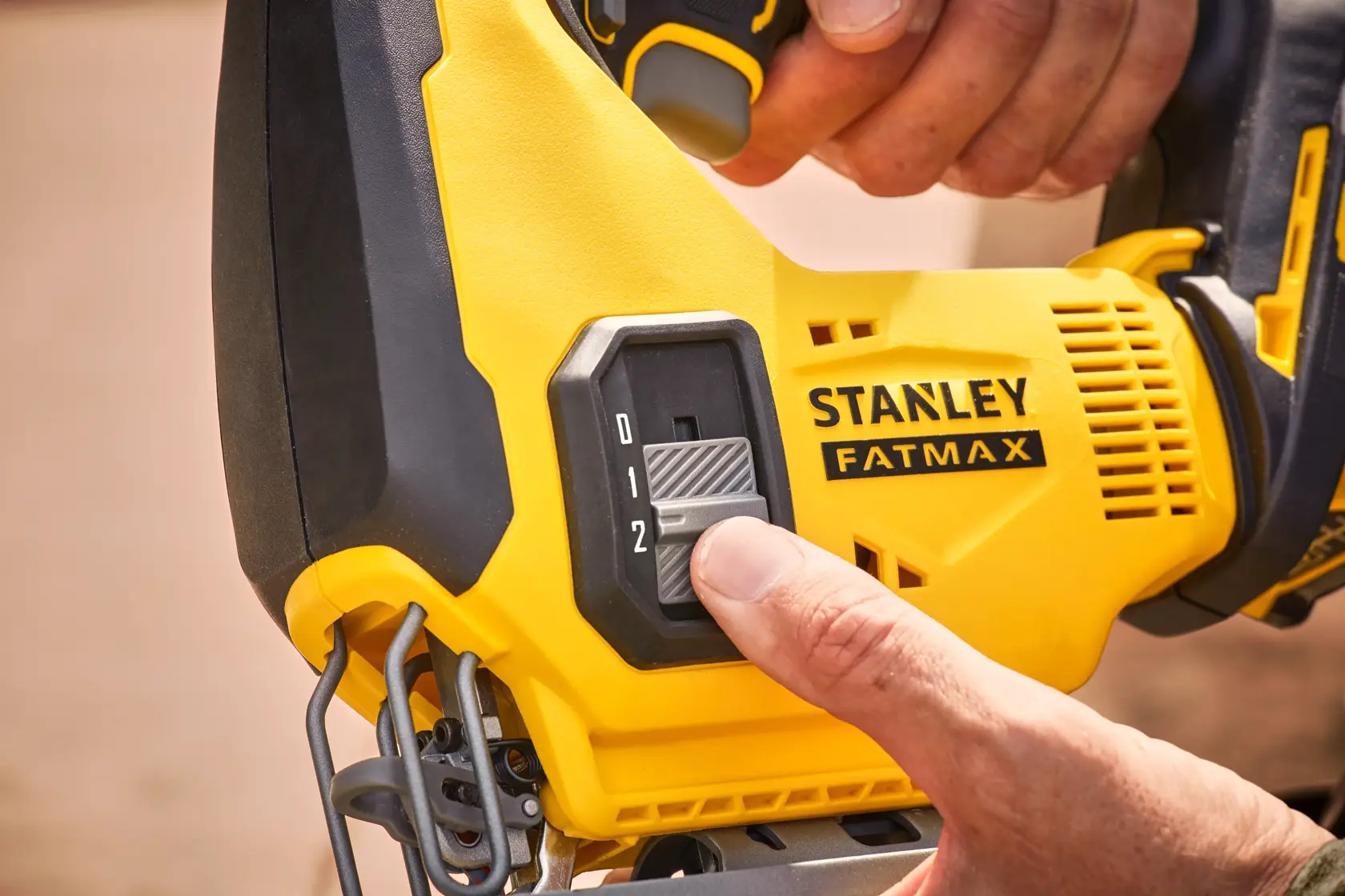 18V STANLEY® FATMAX® V20 Jigsaw with 2 x 4.0Ah Lithium-Ion Batteries and Kit Box