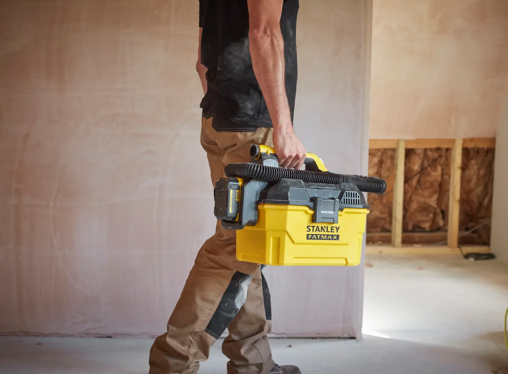 STANLEY® FATMAX® Aspirateur À Eau Et Poussière Sans Fil - 18v - 59 M³/S, 7,5 L - Gamme V20 (Outil Seulement)