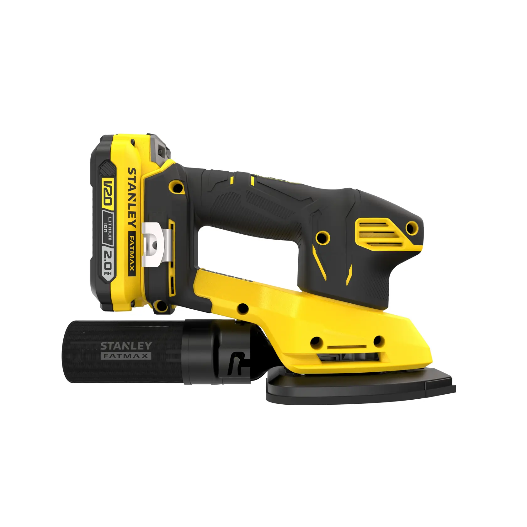 18V STANLEY® FATMAX® V20 Detail Sander with 1 x 2.0Ah Lithium-Ion Battery and Soft Bag