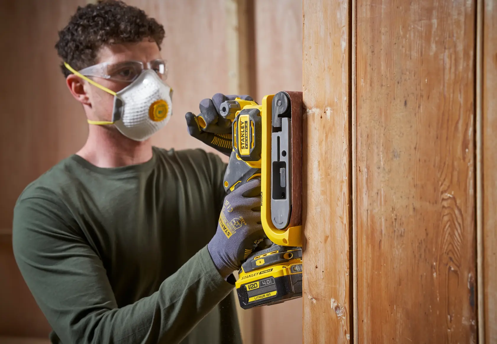 18V STANLEY® FATMAX® V20 Cordless Brushless Belt Sander (Tool Only)