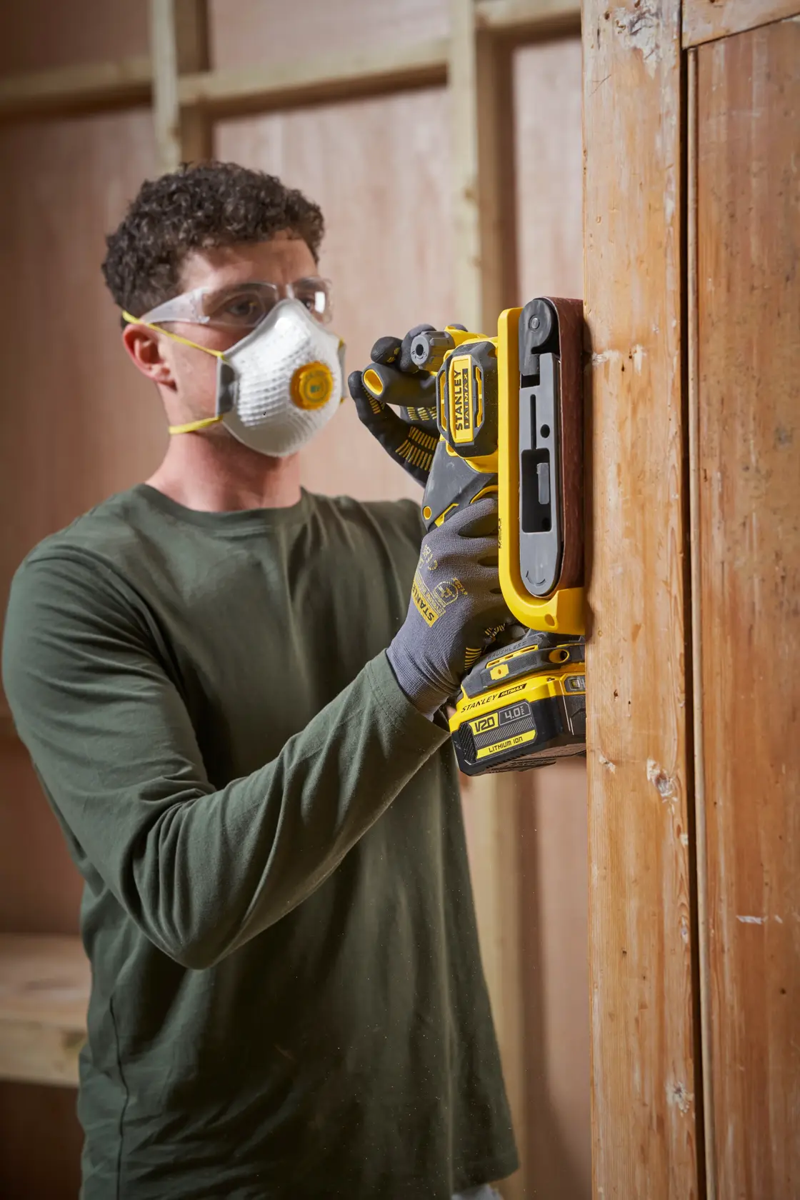 18V STANLEY® FATMAX® V20 Cordless Brushless Belt Sander (Tool Only)